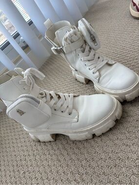 Steve Madden White Boots